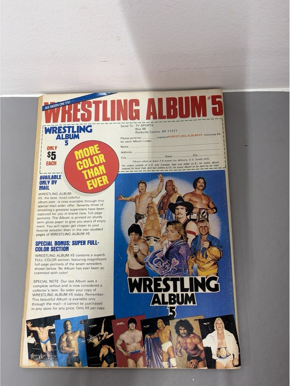 Sports Review Wrestling Magazine JANUARY 1984 Andre the Giant & Bockwinkel - Picture 2 of 2